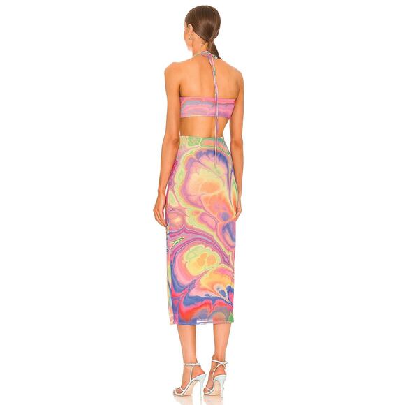 AFRM Tessa Mesh Midi Dress - S - Picture 6 of 6